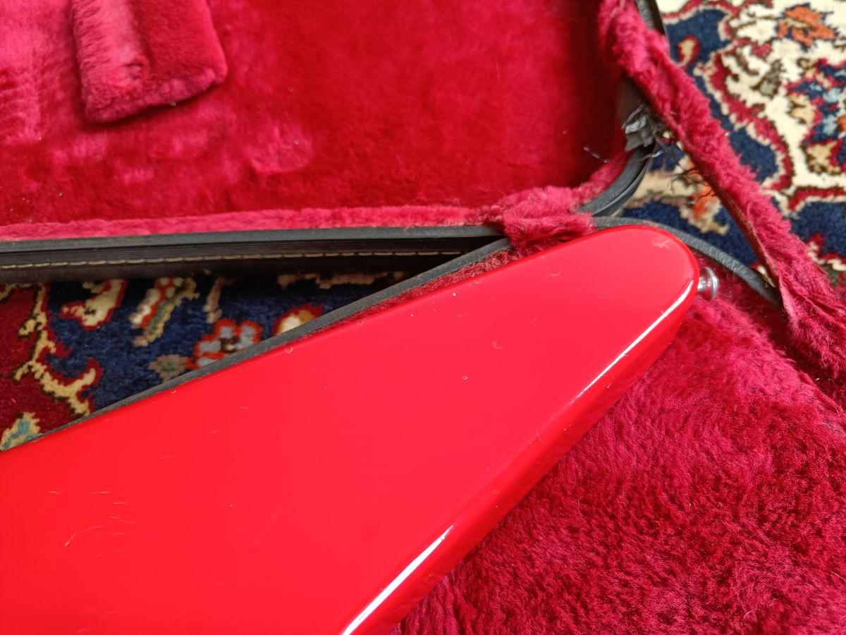Gibson Flying V I with Stop Bar Tailpiece and Offset Knobs 1987 Red