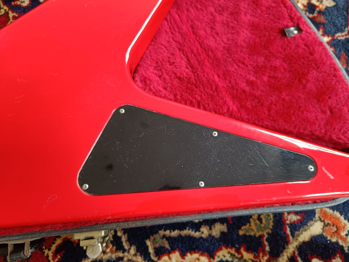 Gibson Flying V I with Stop Bar Tailpiece and Offset Knobs 1987 Red