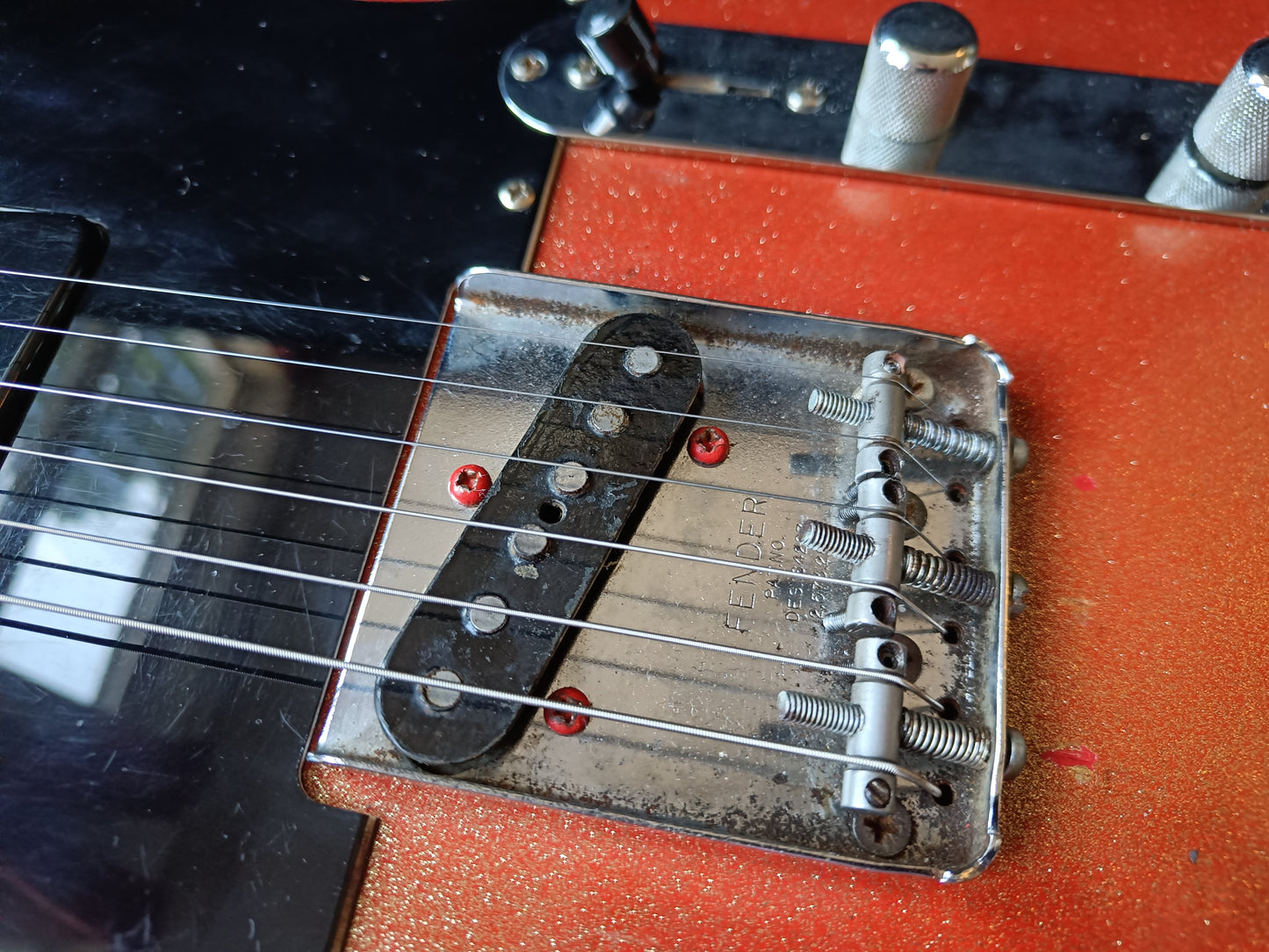 Fender Telecaster with Maple Fretboard 1975 Copper Spark refin