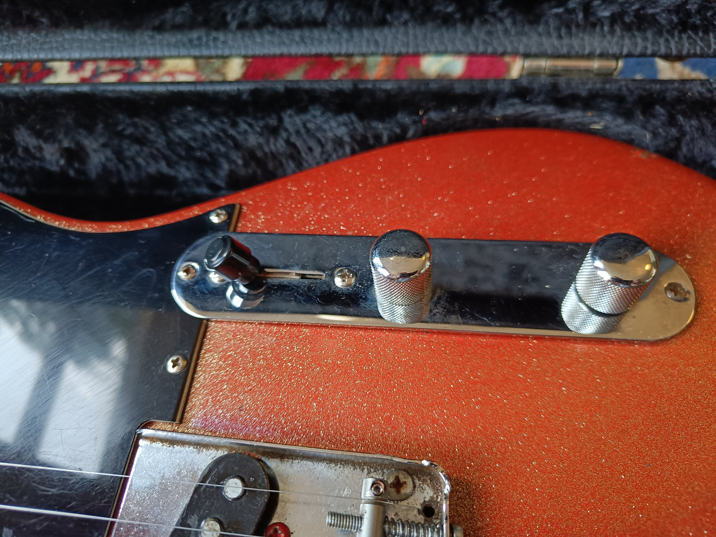 Fender Telecaster with Maple Fretboard 1975 Copper Spark refin