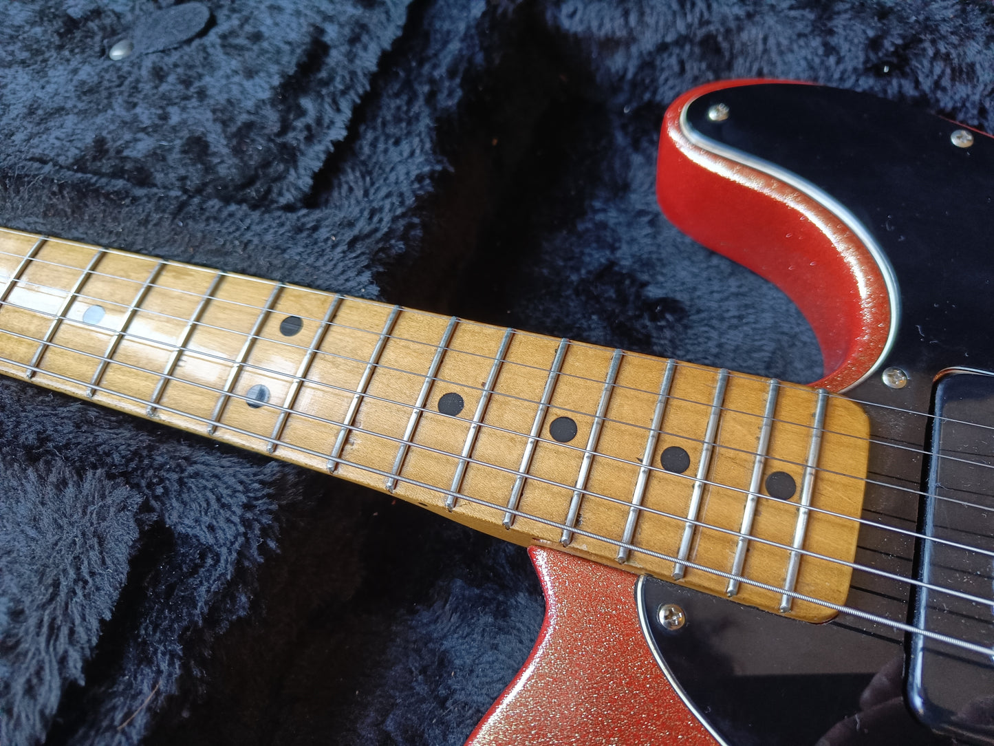 Fender Telecaster with Maple Fretboard 1975 Copper Spark refin