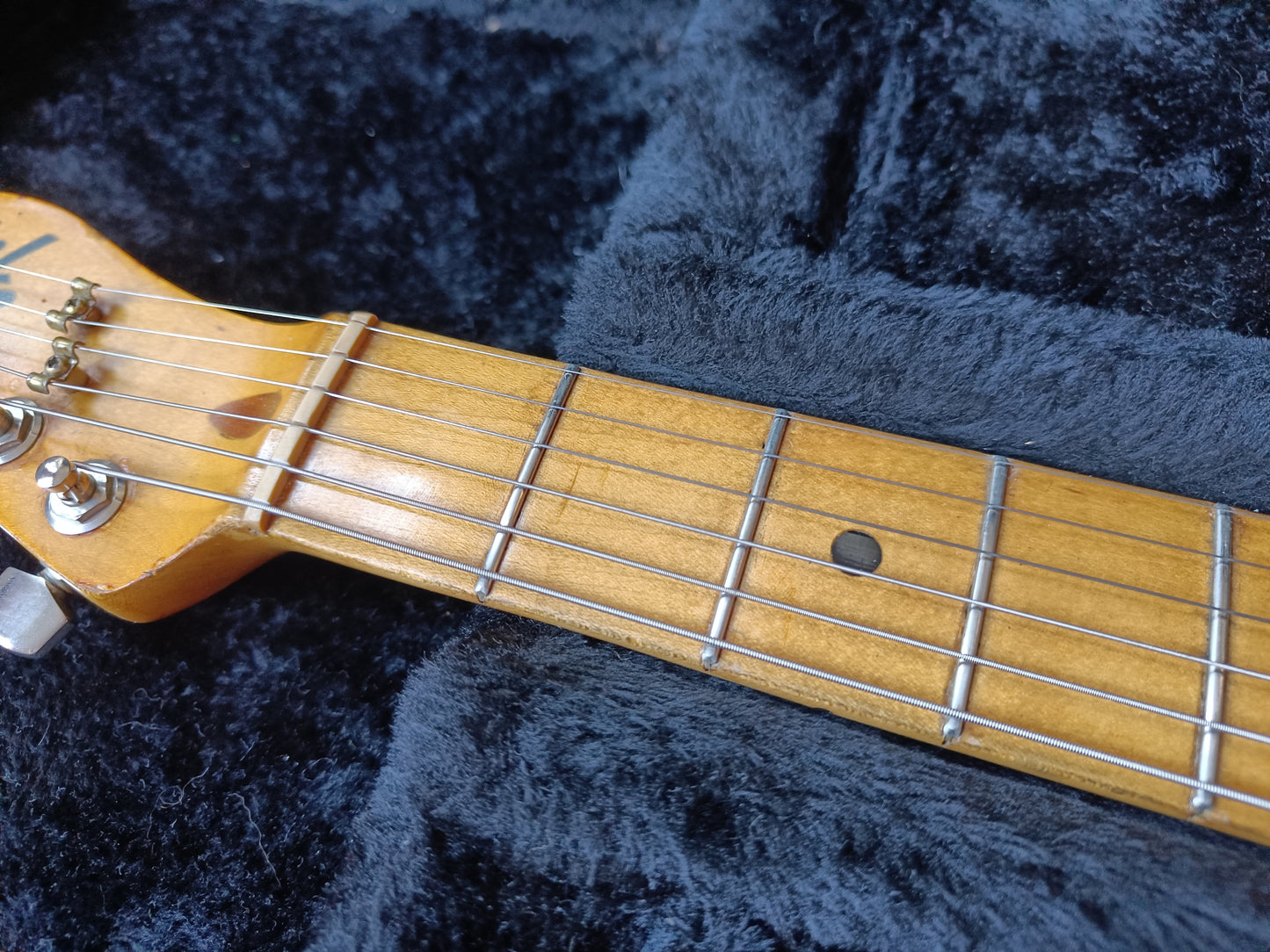 Fender Telecaster with Maple Fretboard 1975 Copper Spark refin