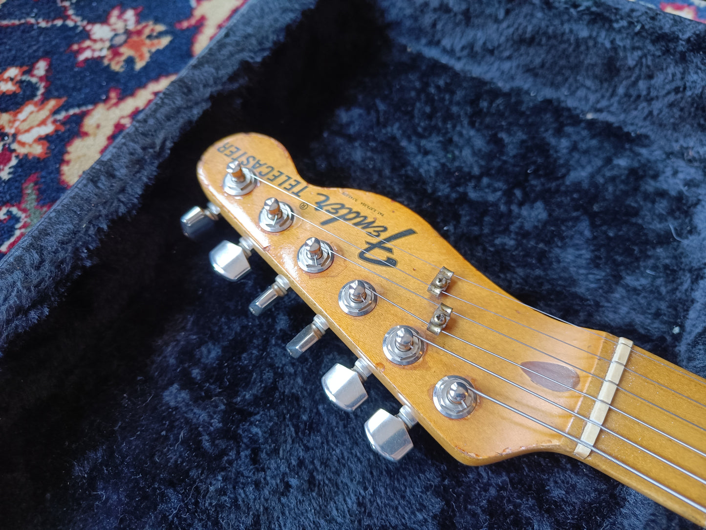Fender Telecaster with Maple Fretboard 1975 Copper Spark refin
