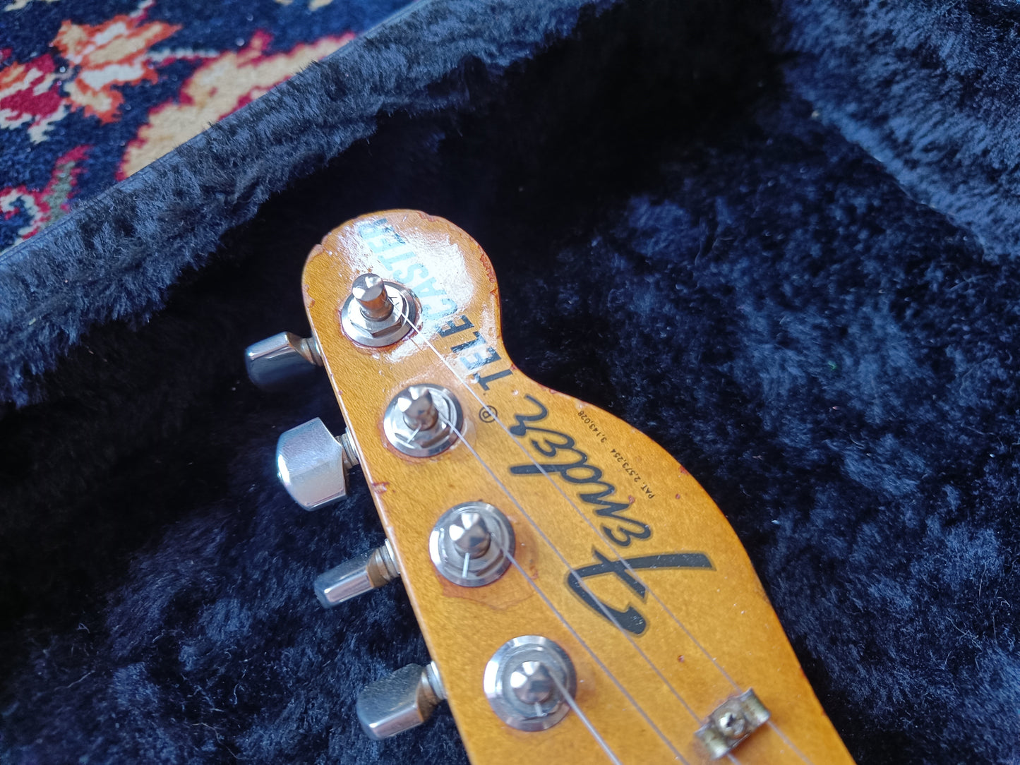 Fender Telecaster with Maple Fretboard 1975 Copper Spark refin