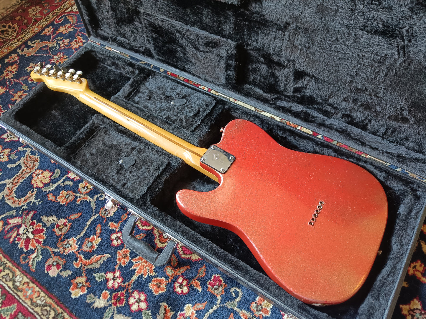 Fender Telecaster with Maple Fretboard 1975 Copper Spark refin