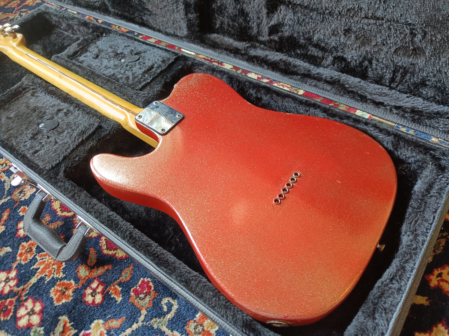 Fender Telecaster with Maple Fretboard 1975 Copper Spark refin