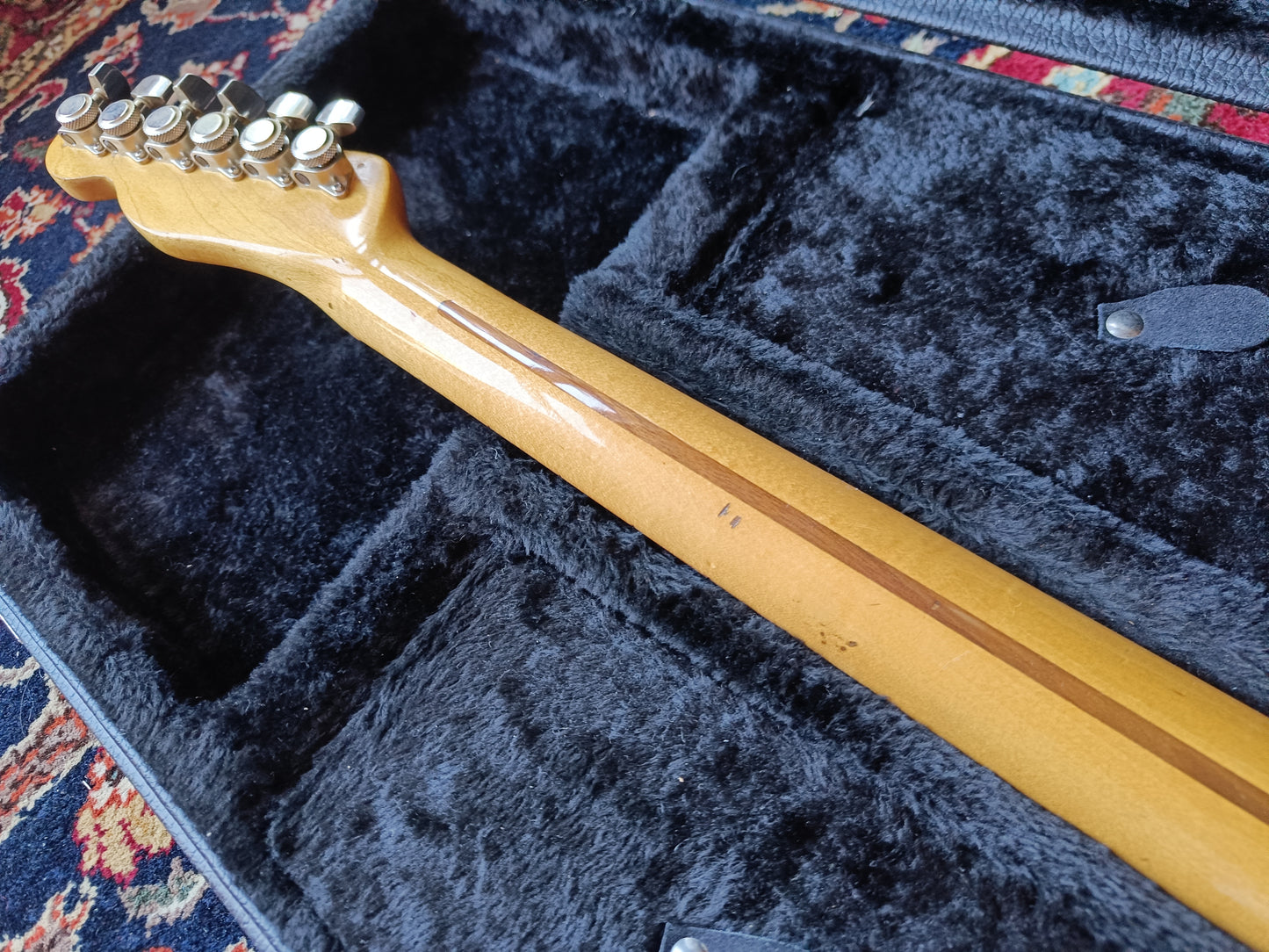 Fender Telecaster with Maple Fretboard 1975 Copper Spark refin