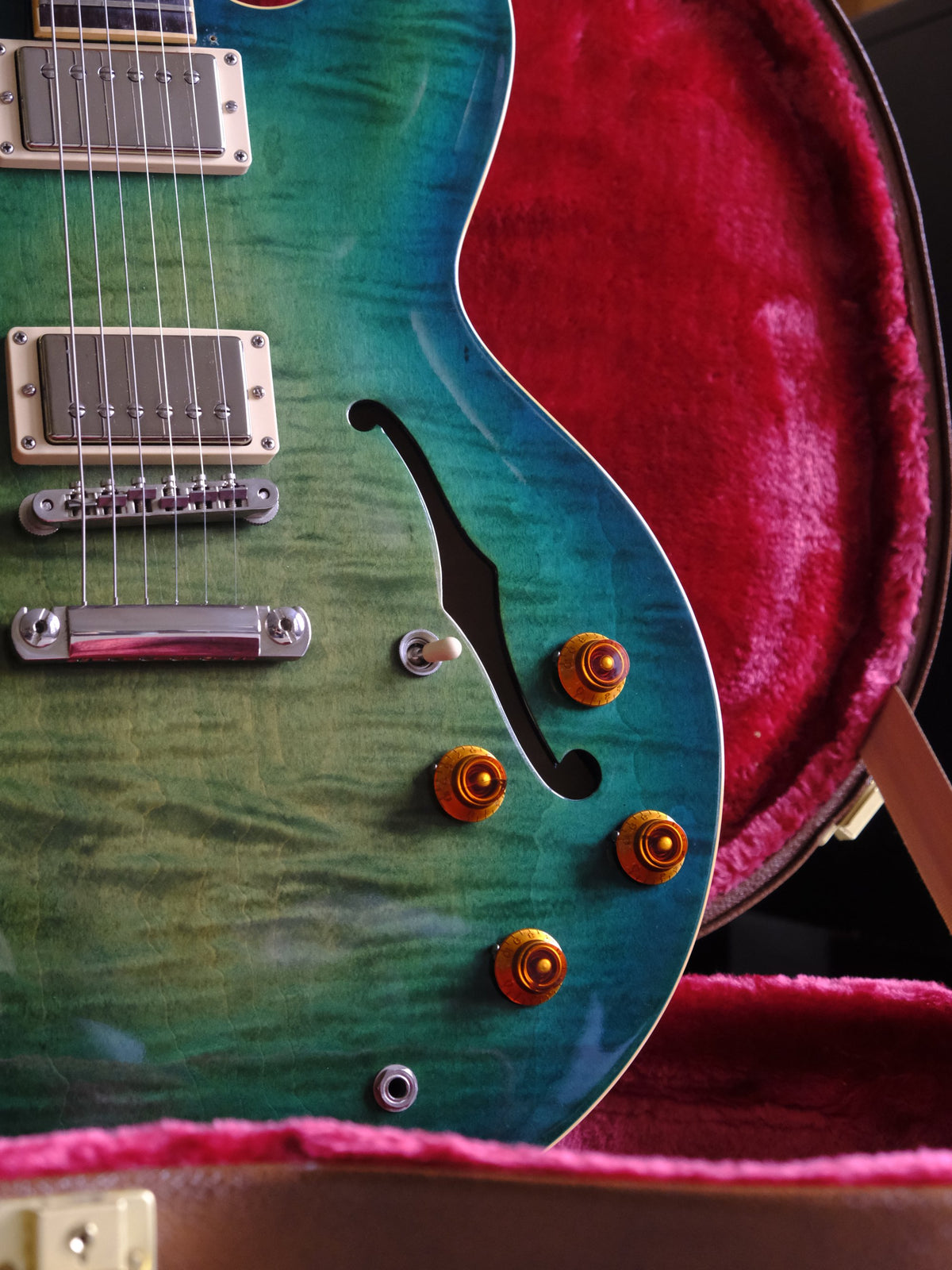 Gibson Memphis ES-335 Block 2018 Figured Aquamarine