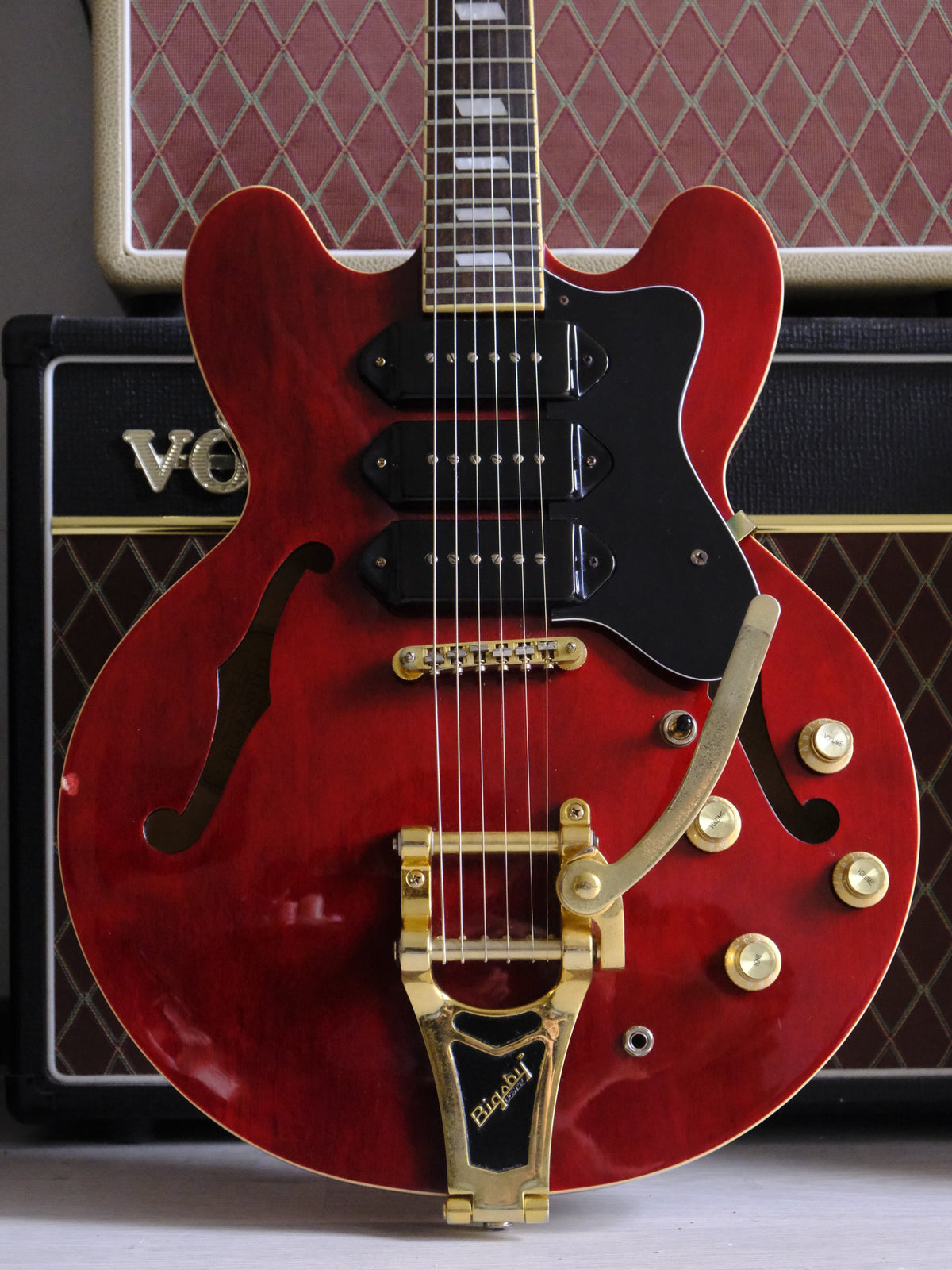 Epiphone Riviera Custom P93 2013 Wine Red