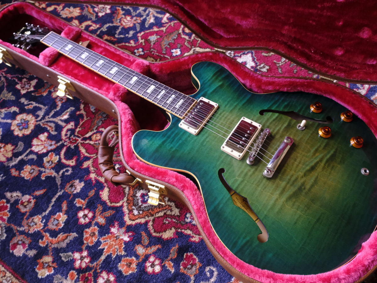 Gibson Memphis ES-335 Block 2018 Figured Aquamarine