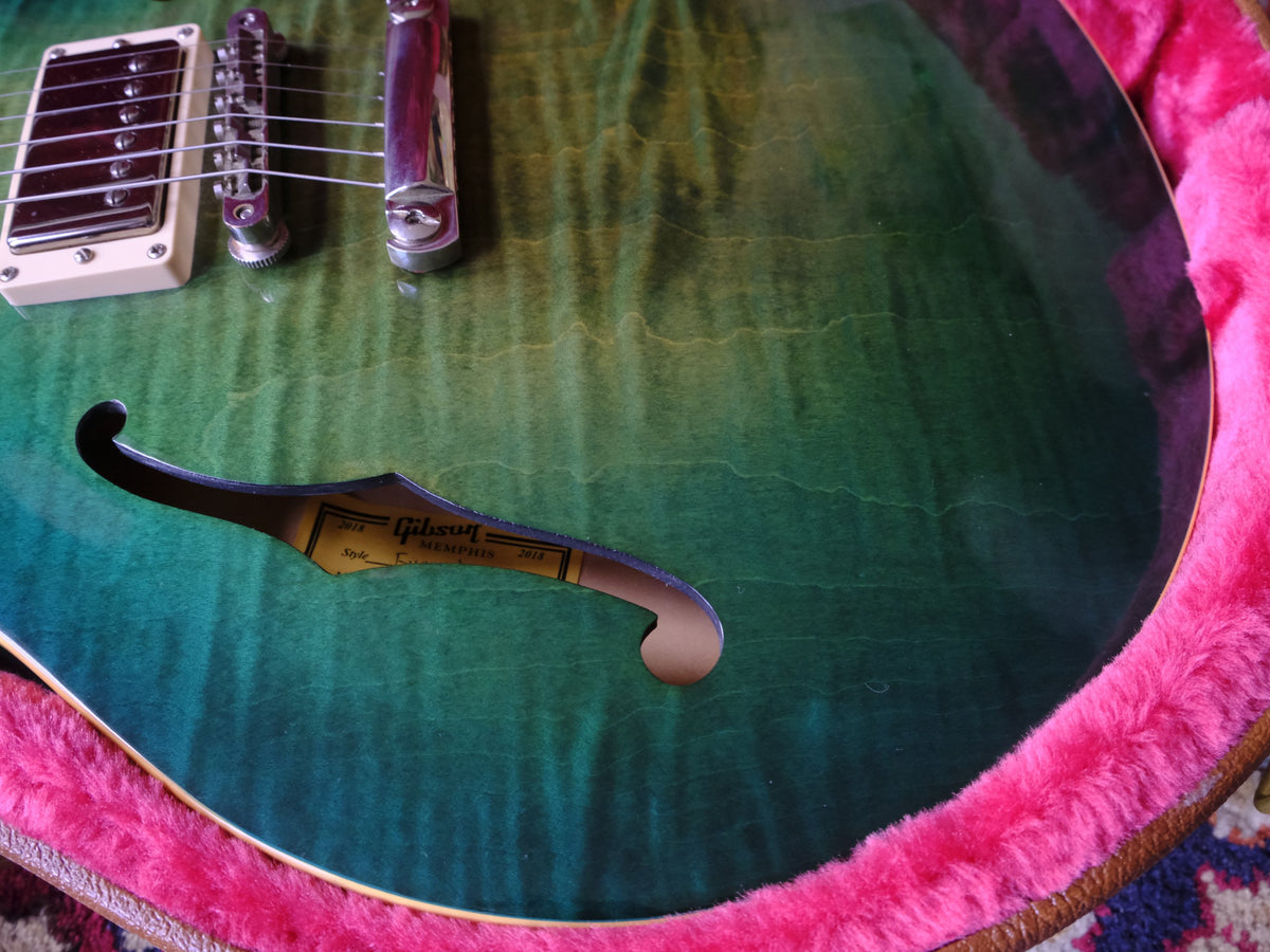 Gibson Memphis ES-335 Block 2018 Figured Aquamarine