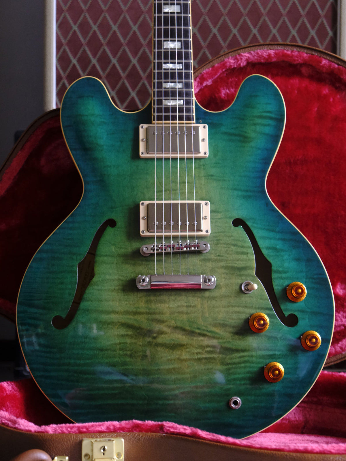 Gibson Memphis ES-335 Block 2018 Figured Aquamarine