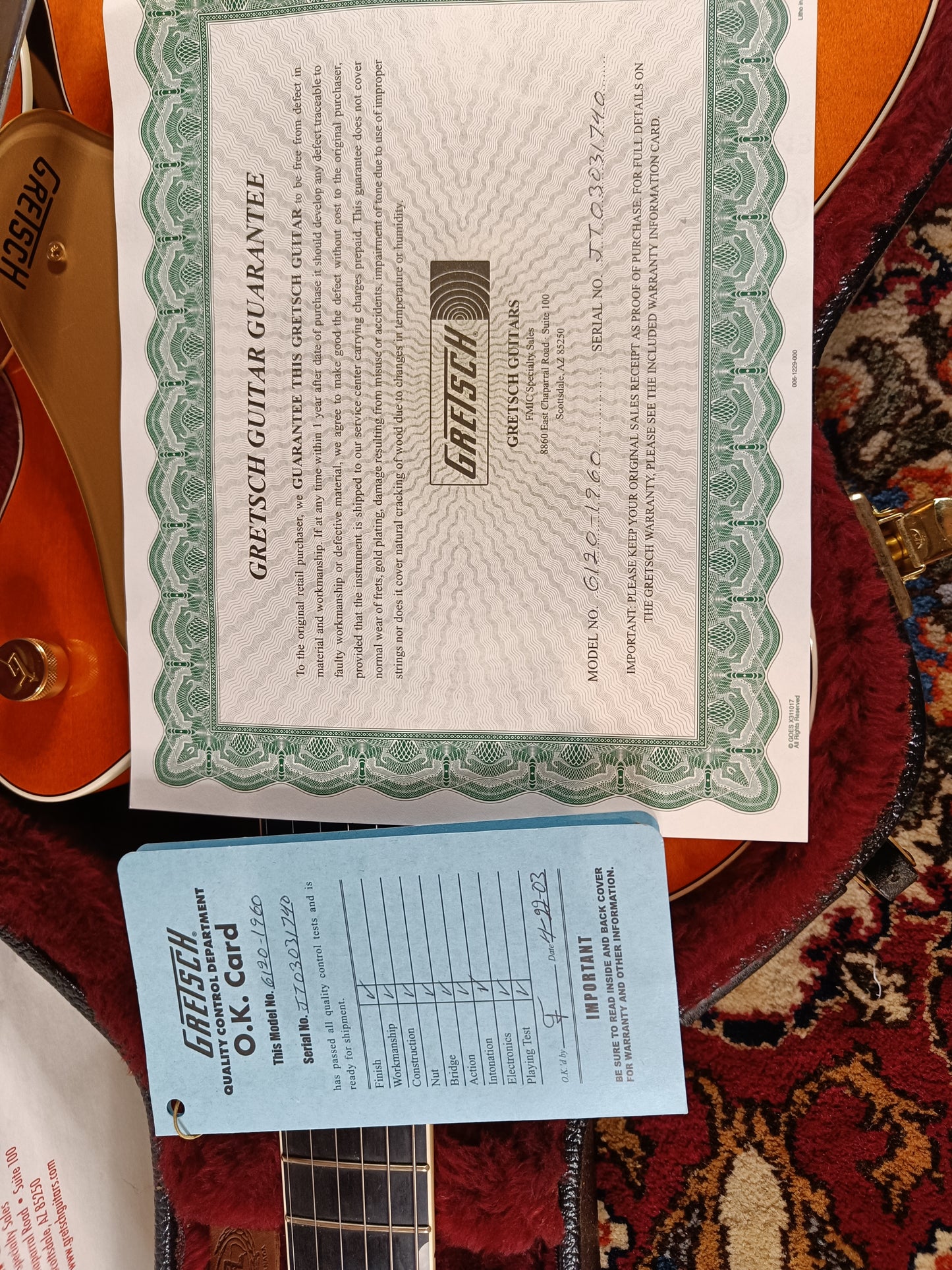 Gretsch G6120-1960 Nashville 2003 Western Maple Stain